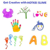HOTKEI DIY Slime making kit for Kids 3 Colored and Scented Glue and 1 Activator